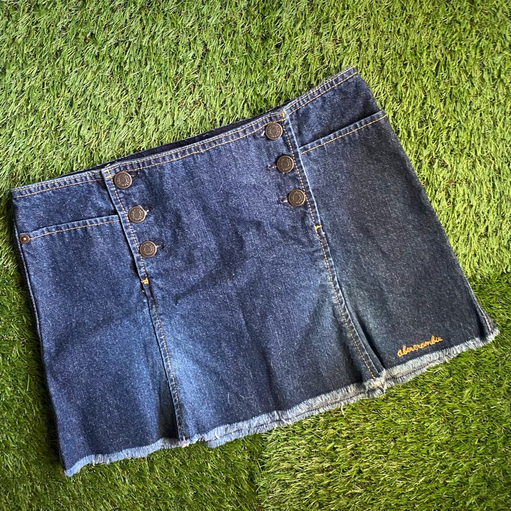 Abercrombie kids denim mini skirt